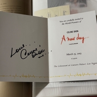 Celine Dion - For Keeps hardback book with keepsakes. Signed by Celine Dion 9 times and Rene Angelil twice