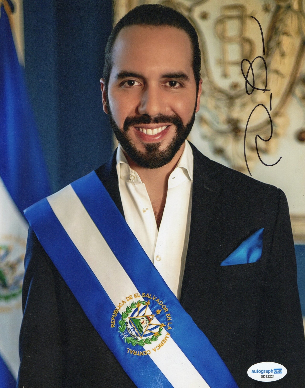 Nayib Bukele signed item