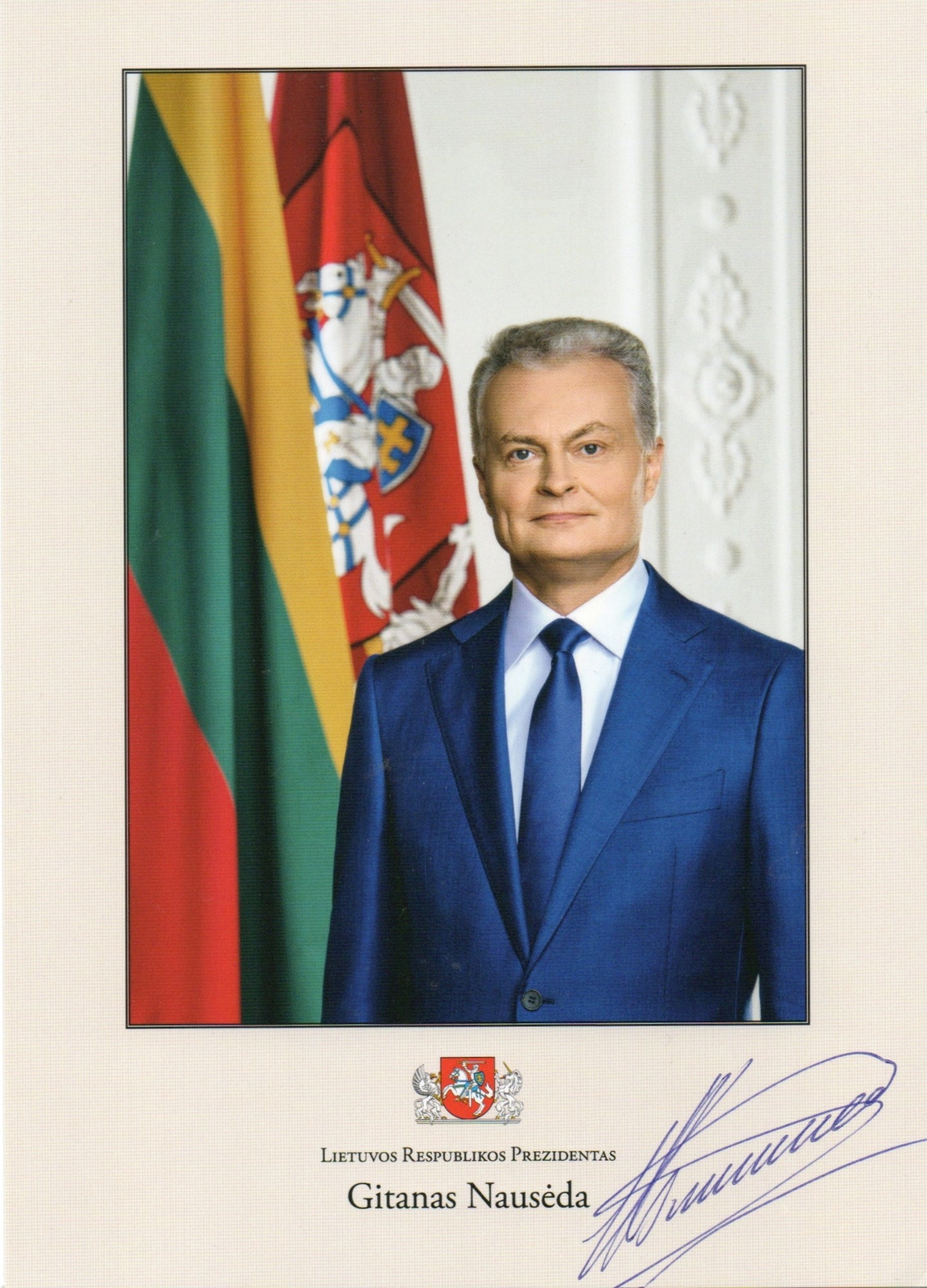 Gitanas Nauseda signed item