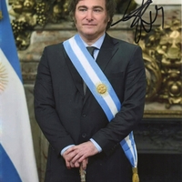 Javier Milei signed item