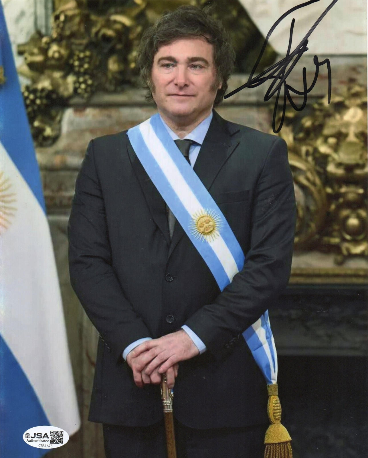 Javier Milei signed item
