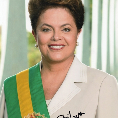 Dilma Rousseff signed item