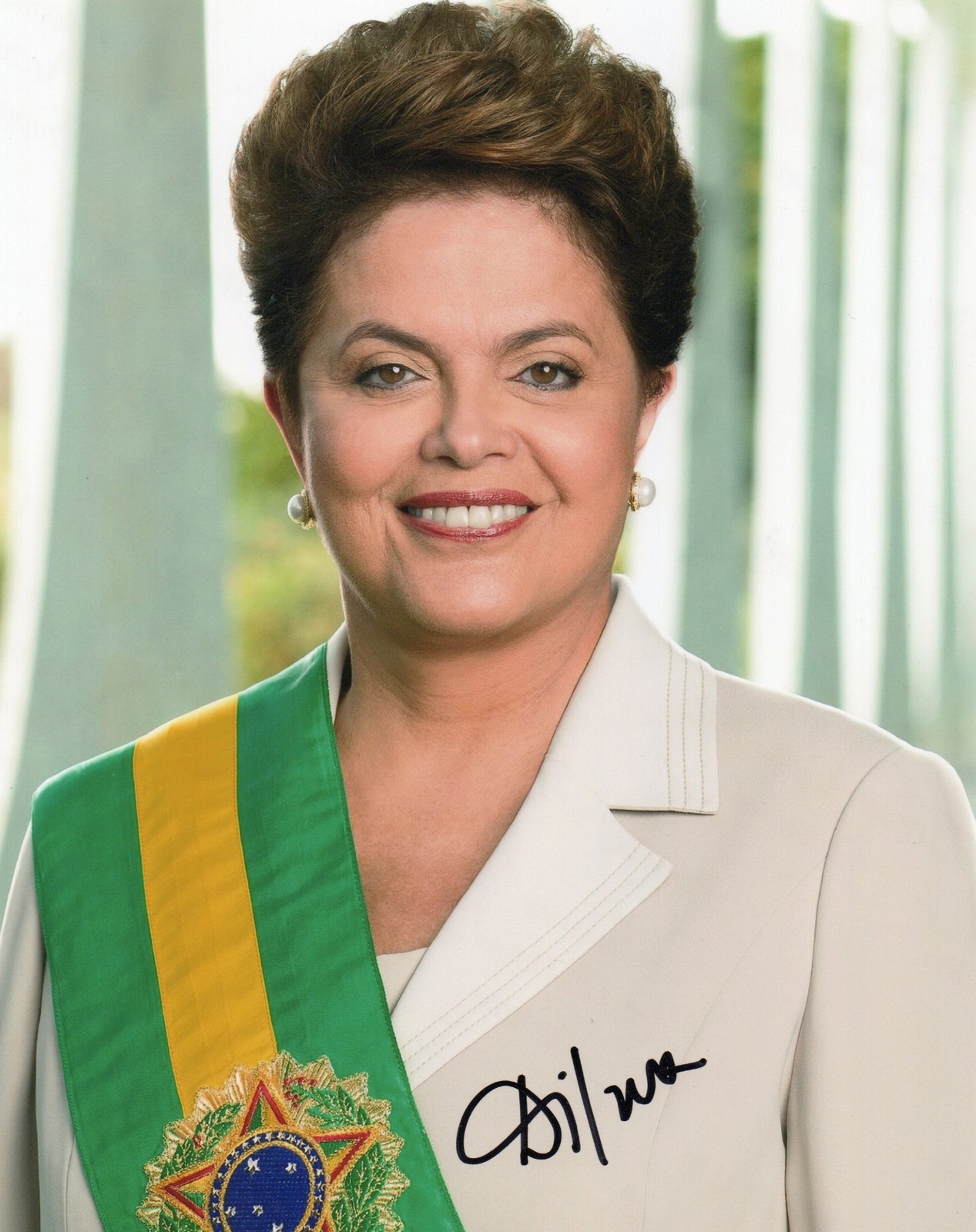 Dilma Rousseff signed item