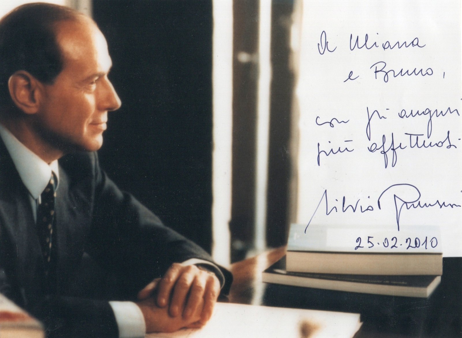 Silvio Berlusconi signed photo (other size)