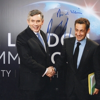 Nicolas Sarkozy signed 8x10 photo