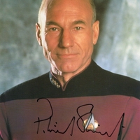 Patrick Stewart signed 8x10 photo