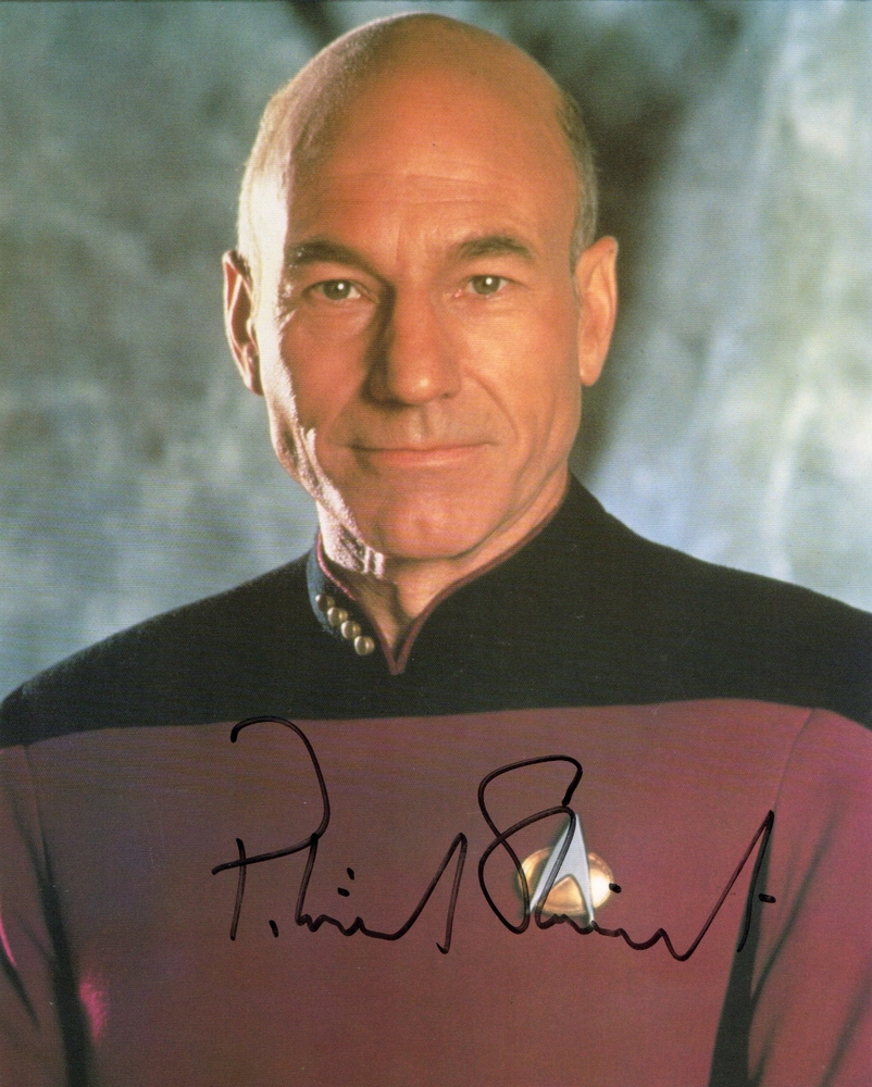 Patrick Stewart signed 8x10 photo
