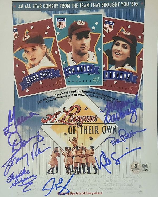 League of their Own Autographed 8x10 Mini Poster