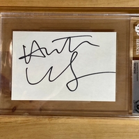 Heath Ledger signed index card
