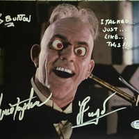 Christopher Lloyd & Corey Burton signed item