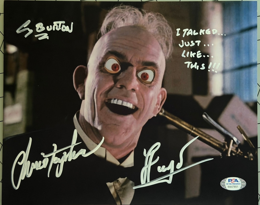 Christopher Lloyd & Corey Burton signed item