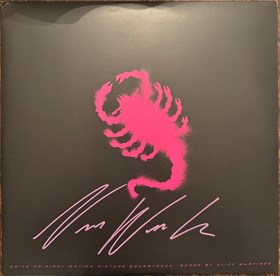 Nicolas Winding Refn signed Drive Vinyl OST