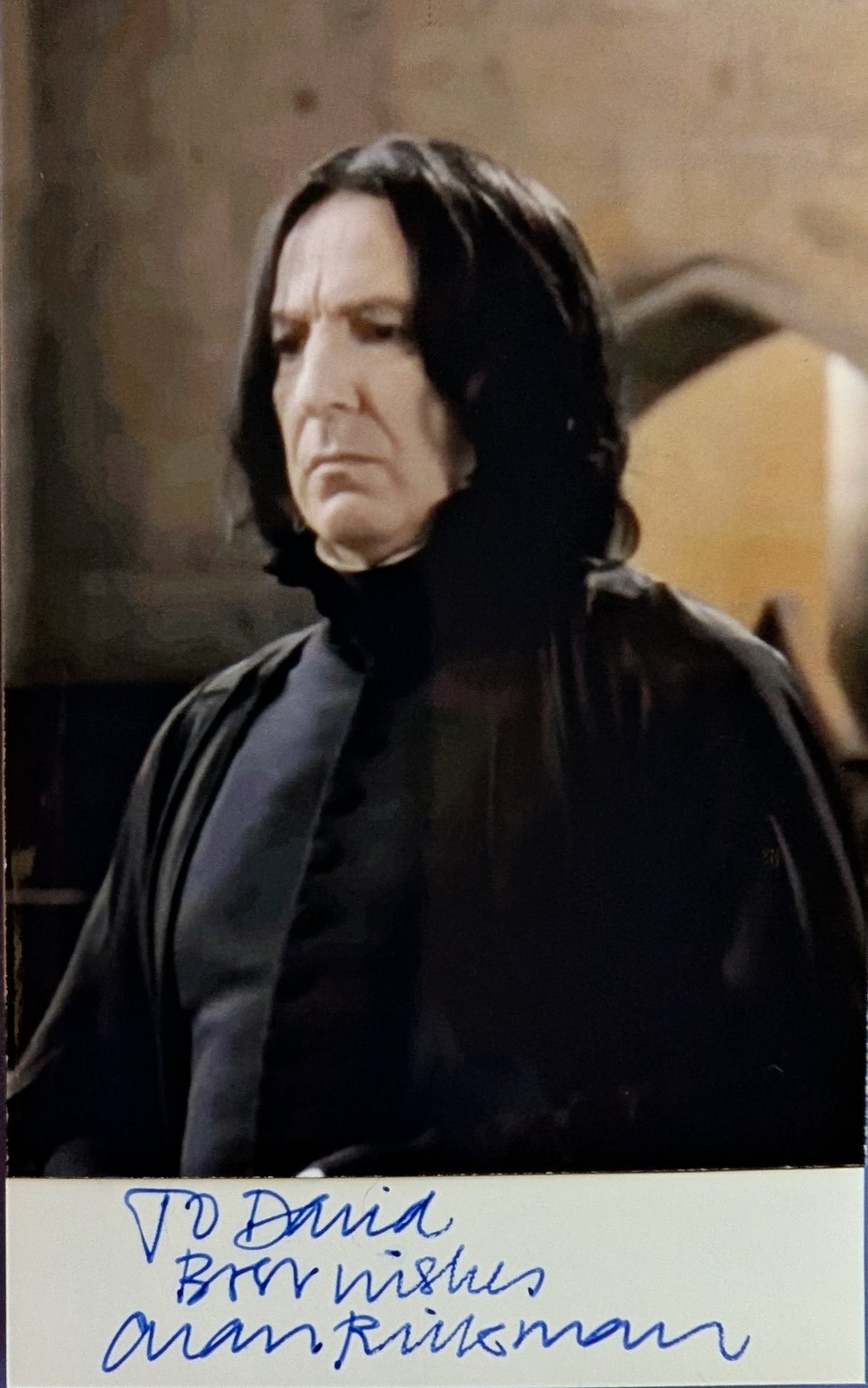 Alan Rickman signed item