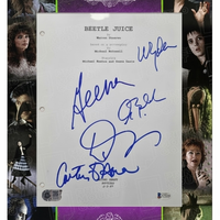 Beetlejuice cast signed