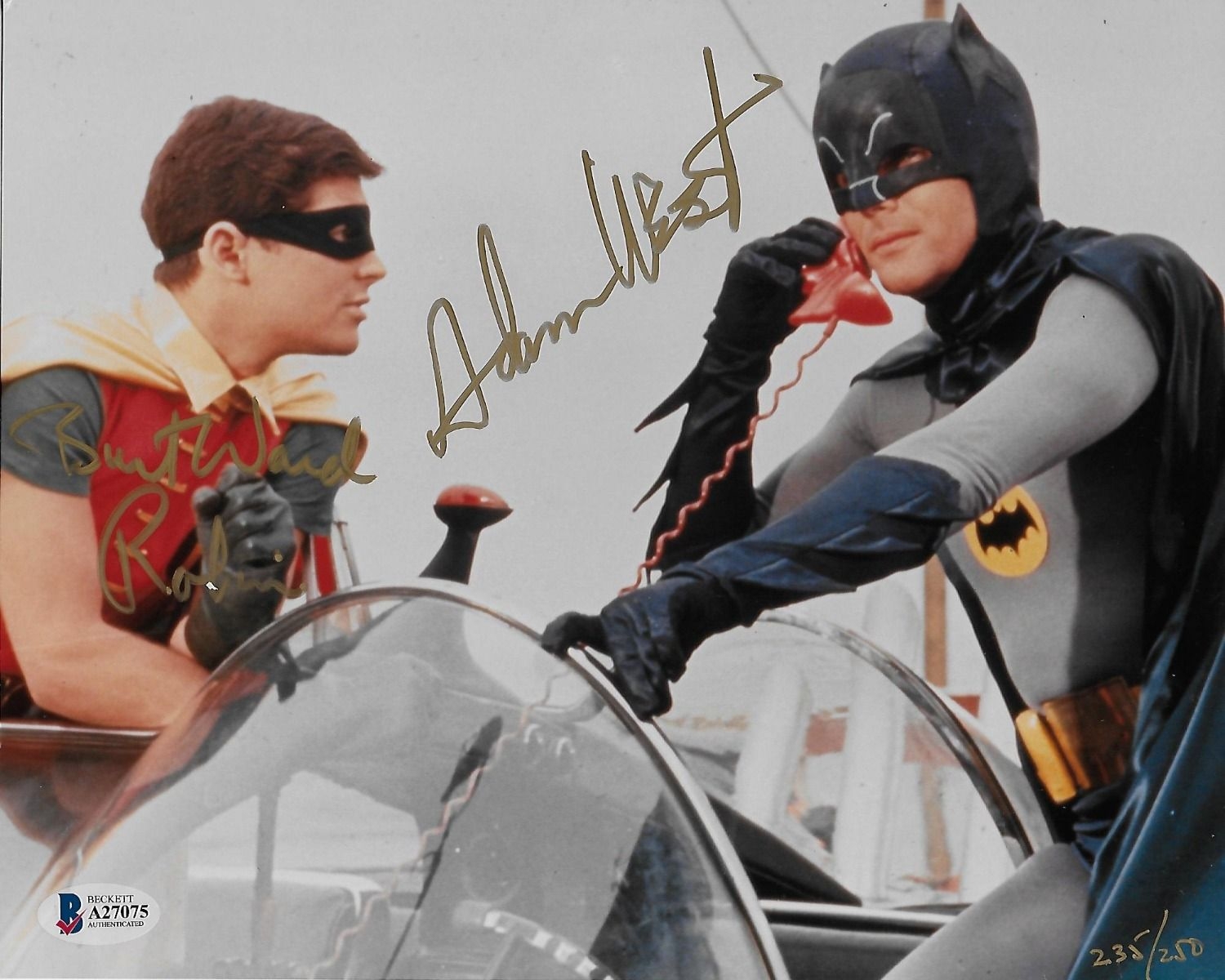 Burt Ward & Adam West signed item