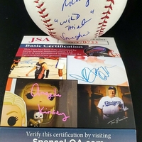 Charlie Sheen Autographed California Penal League Baseball