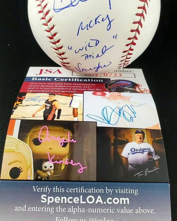 Charlie Sheen Autographed California Penal League Baseball