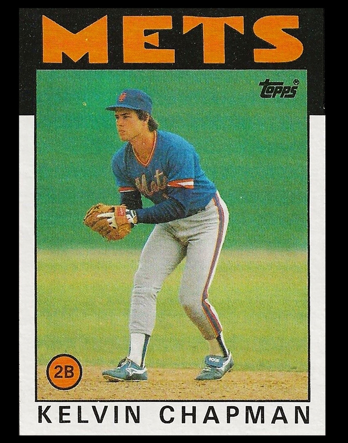 Kelvin Chapman 1986 Topps Card