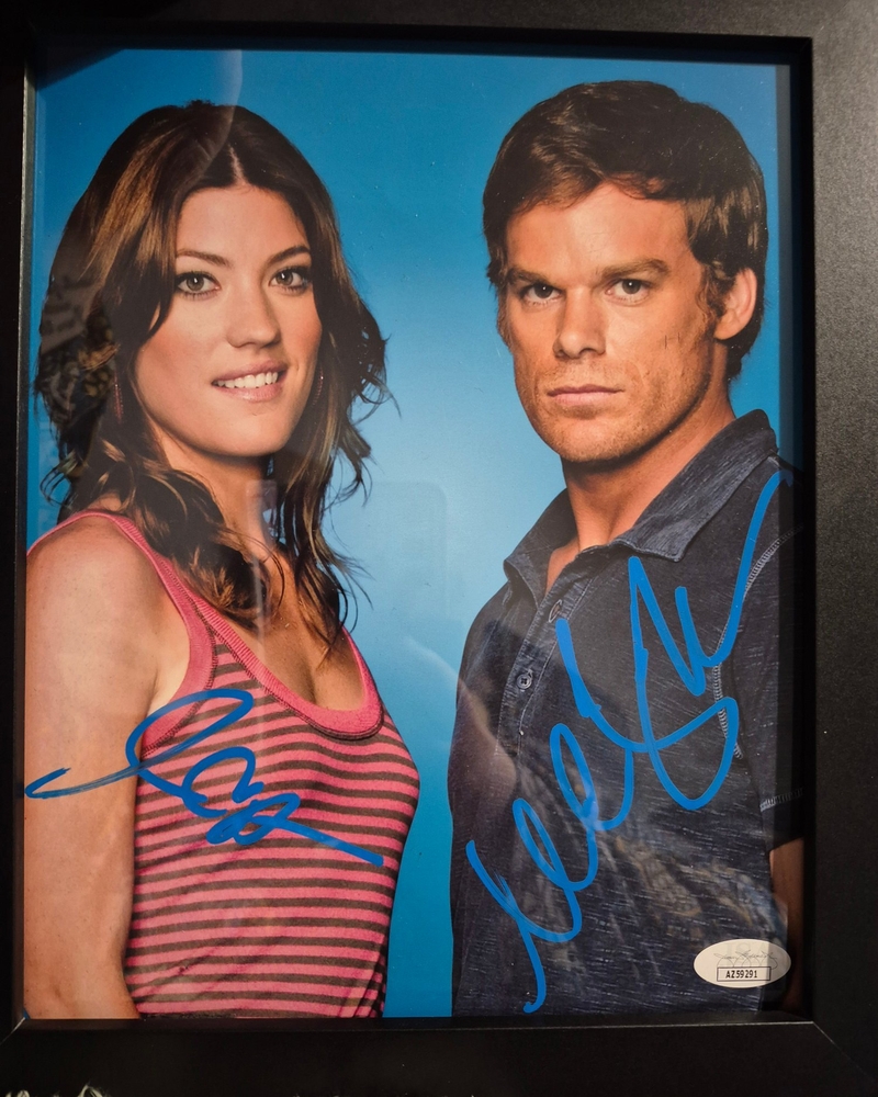 Jennifer Carpenter & Micheal Hall signed 8x10 photo