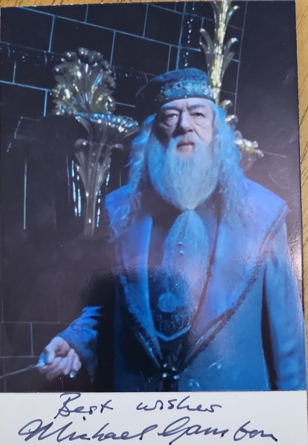Michael Gambon signed item