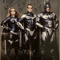 Alicia Silverstone & George Clooney & Chris O'Donnell signed item