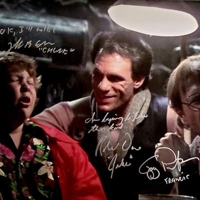 Autographed Goonies Chunk & Fratelli 11x14 Photo 5