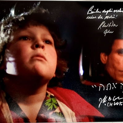 Autographed Goonies Chunk & Fratelli Singing 11x14 Photo 5