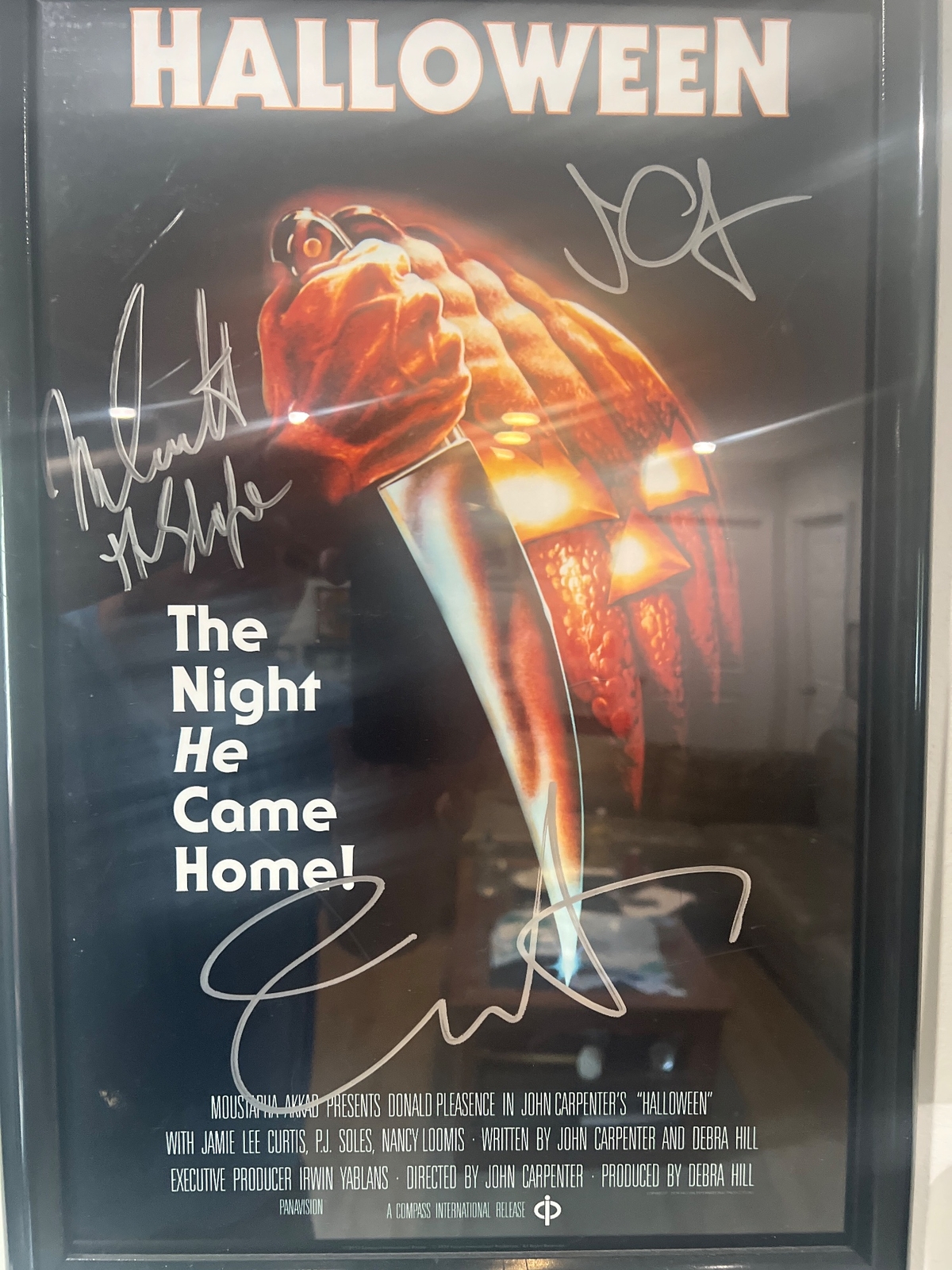 Jamie Lee Curtis & Nick Castle & John Carpenter signed item