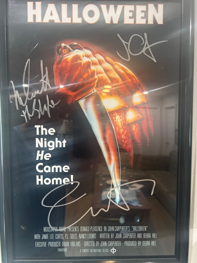 Jamie Lee Curtis & Nick Castle & John Carpenter signed item