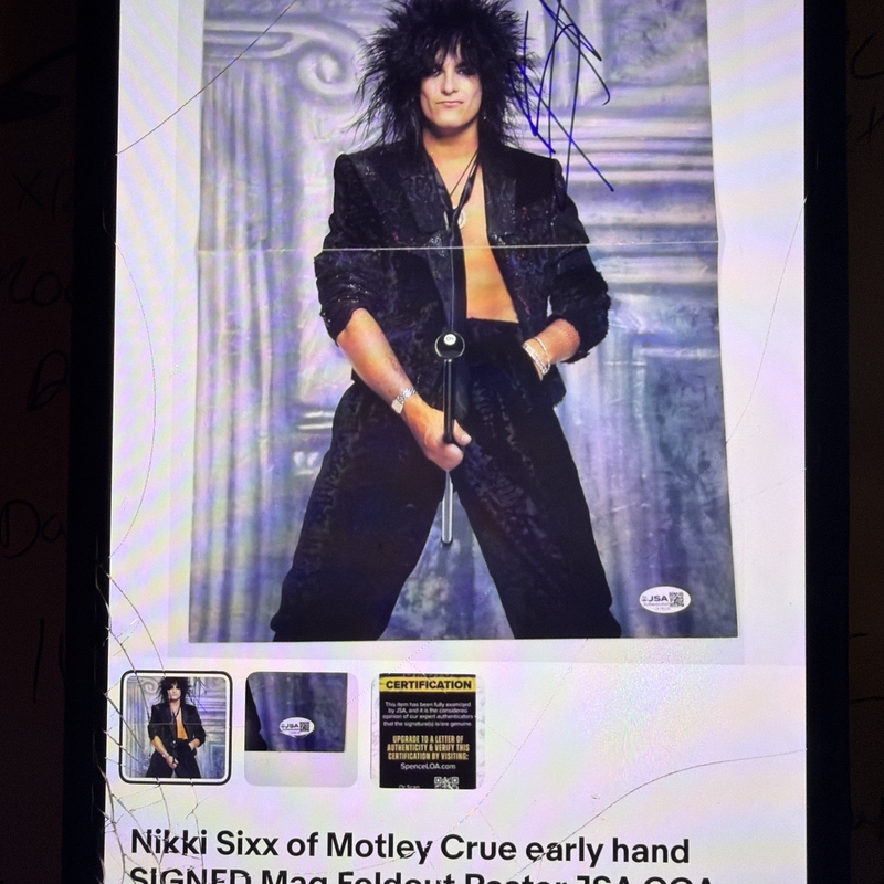Nikki Sixx signed item