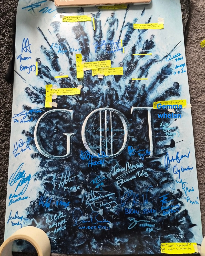 GAME OF THRONES  George rr Martin signed item