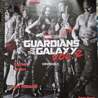 Guardians of the galaxy cast signed