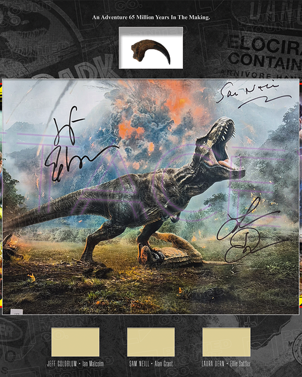 Jurassic park cast signed