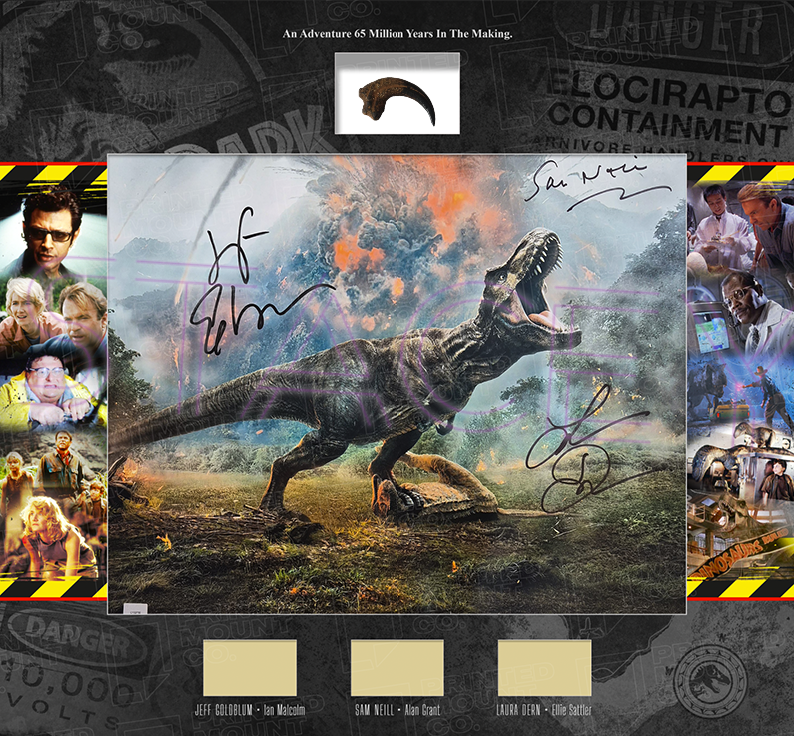 Jurassic park cast signed