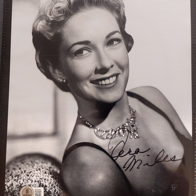 Vera Miles signed item