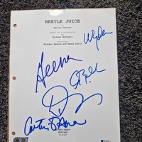 Beetlejuice cast signed