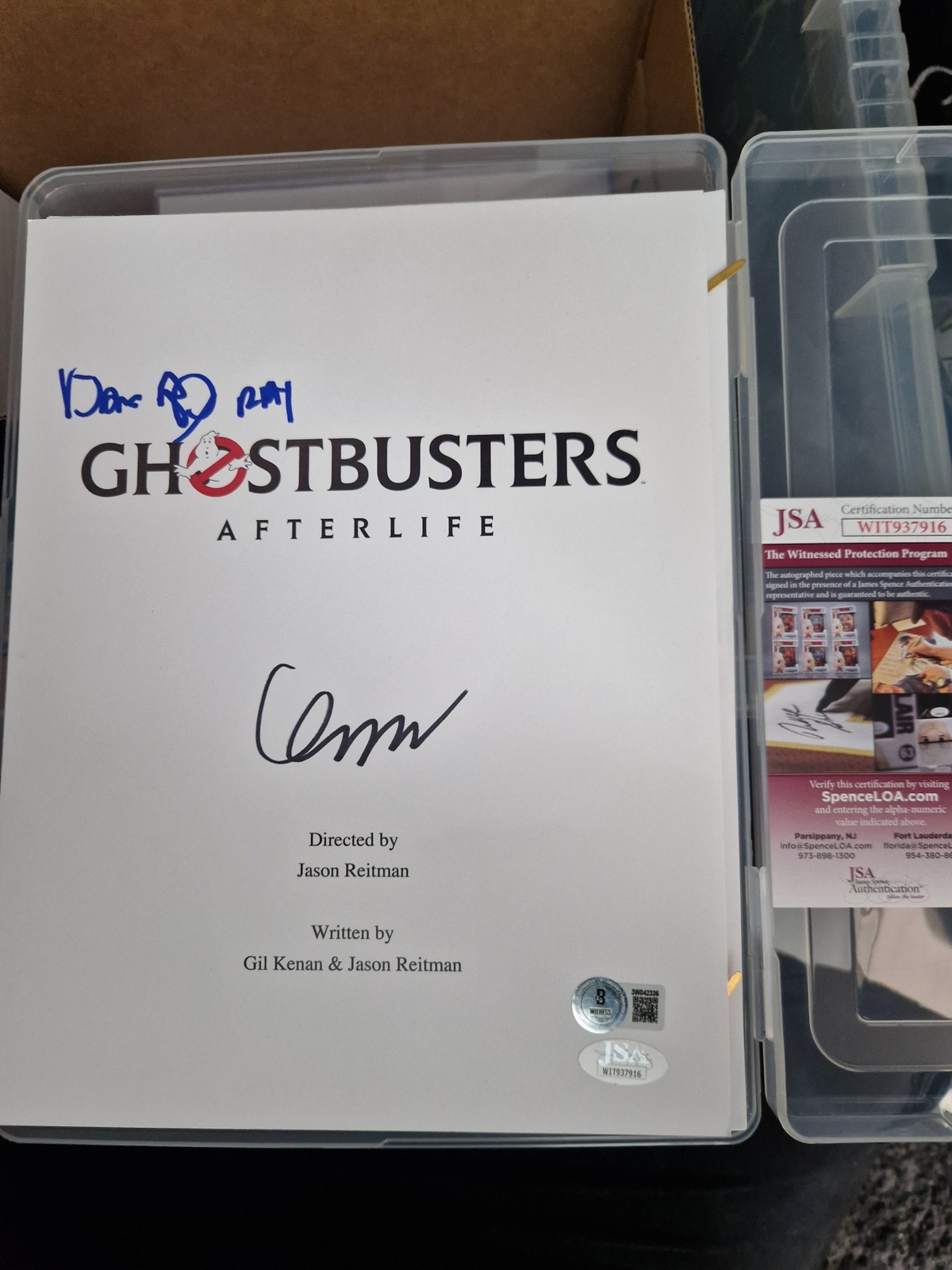 Dan Aykroyd & Finn Wolfhard signed item