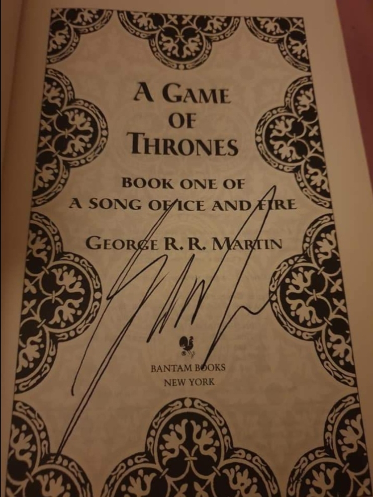 George rr Martin signed item