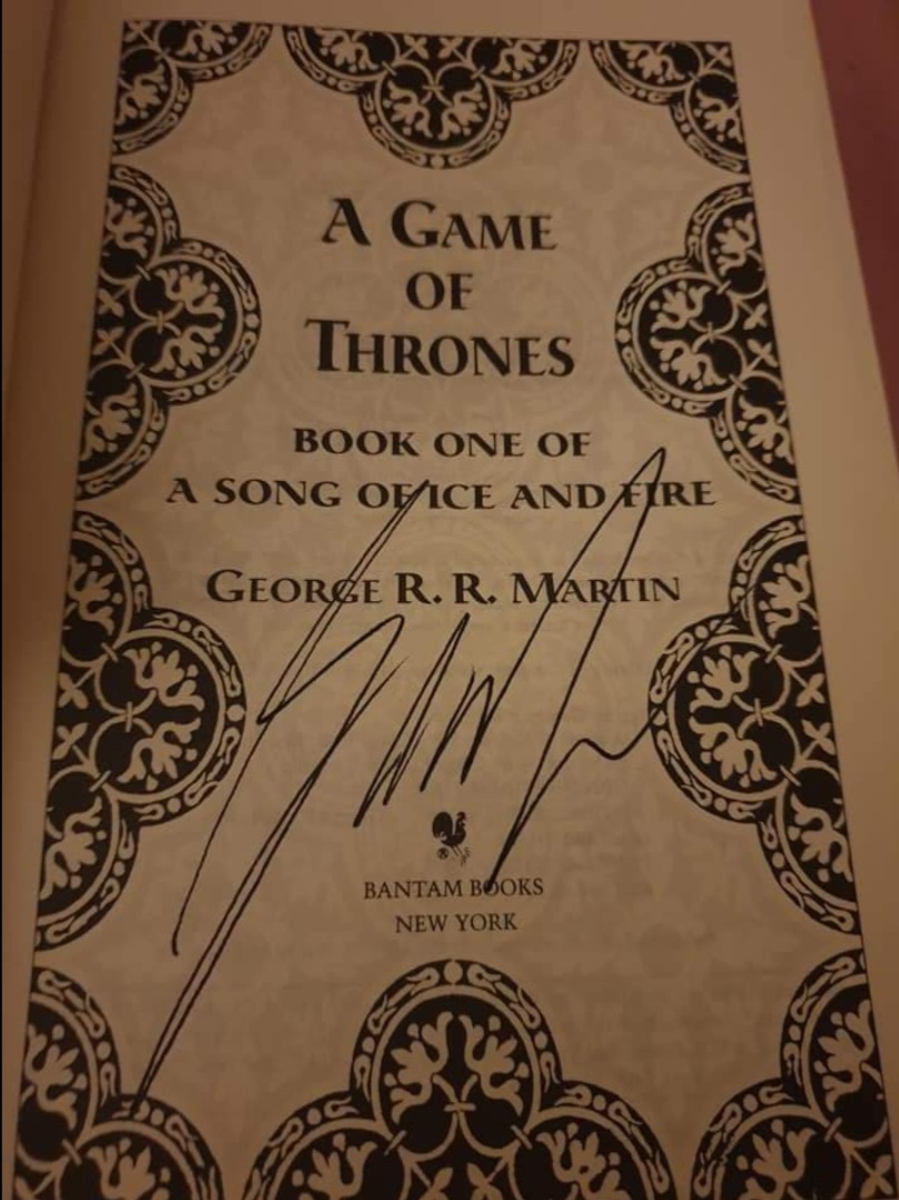 George rr Martin signed item