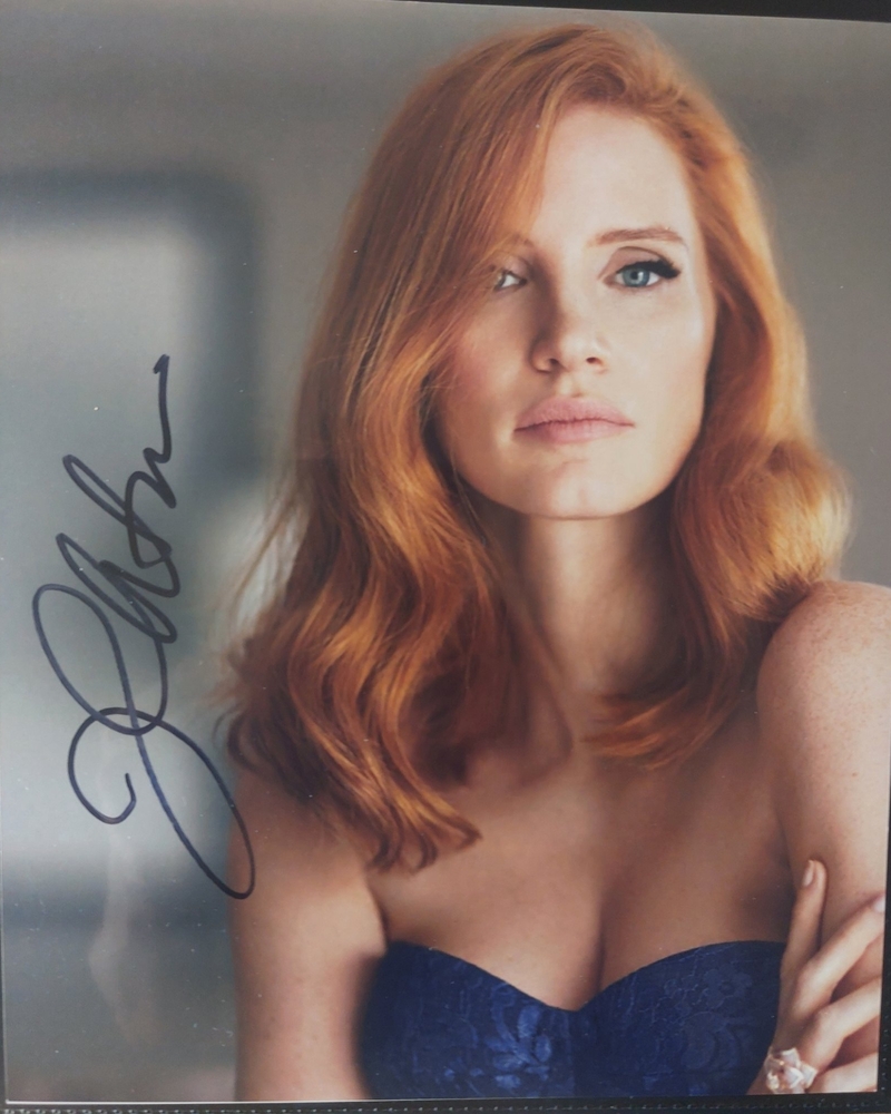 Jessica Chastain signed item