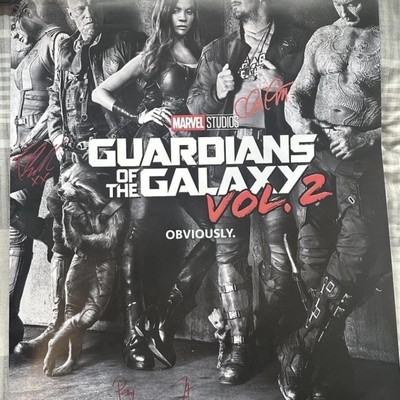 Guardians of the galaxy cast signed