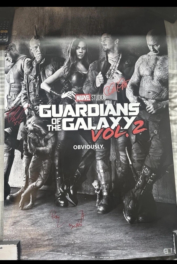 Guardians of the galaxy cast signed