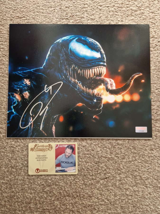 Venom Tom Hardy signed item