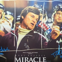 Patrick O'Brien Demsey & Billy Schneider Autographed Disney's Miracle 11x17 Mini Poster 3