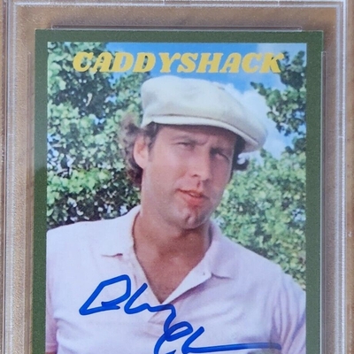 Chevy Chase Autographed Caddyshack card