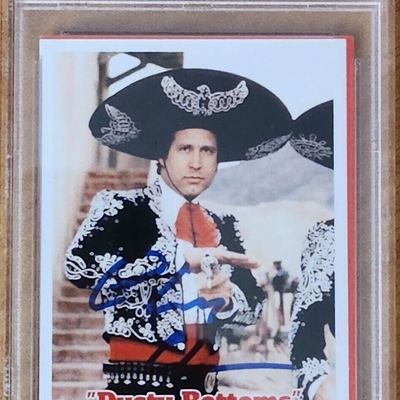 Chevy Chase Autographed 3 Amigos card 2
