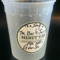 Steve Hytner Autographed Seinfeld Prop Mendy's Soup Container