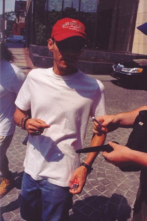 Marc Anthony with RACC Trusted collector Autograph Pros