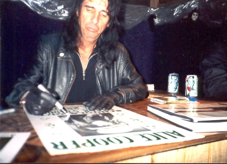 Alice Cooper with RACC Trusted collector Autograph Pros