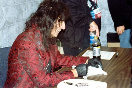 Alice Cooper with RACC Trusted collector Autograph Pros
